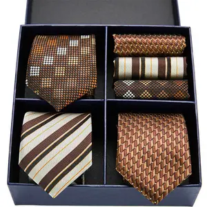2021 के लिए उपहार बॉक्स पुरुषों टाई रेशम पैस्ले संबंधों पुरुषों शादी के व्यापार शैली