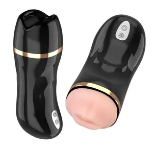 Usb Charging Pocket Pussy Realistic Artificial Vagina Adult Sex Toys For Male Masturbators Cup Vagina Anal Oral Sex Black/white