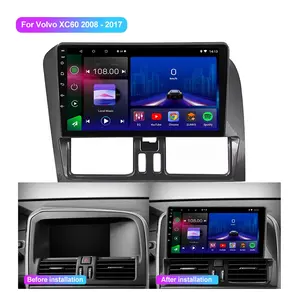 Jmance9インチVolvo Xc602008-2017フレームダッシュボード2 DinカーオーディオシステムAndroid Auto CarplayGpsナビゲーション