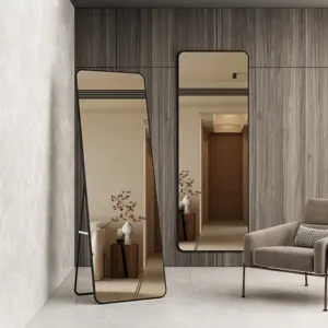 Best Selling Home Decor 2024 Aesthetic Bedroom Large Wall Bevelled Floor Dressing Decor Full Sized Standing Mirror