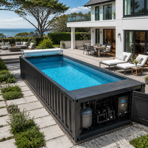 <span class=keywords><strong>Piscine</strong></span> Conteneurisée Sur Mesure, Adaptée aux Enfants et Écologique, Système de <span class=keywords><strong>Piscine</strong></span> Tout-en-un avec Couverture Automatique pour Jardin et Villa - Product Image 3