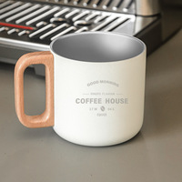 Mug isotherme personnalisable à double paroi en acier inoxydable 304, idéal pour le bureau et le camping, design épuré