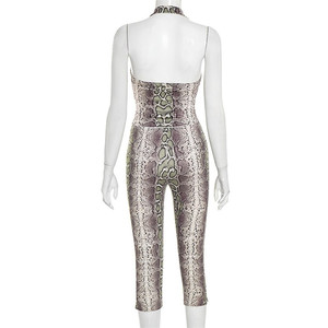 Coquette Set Serpentine 2 potong pakaian olahraga wanita Tank top tanpa punggung Halter seksi + celana kurus pakaian klub jalan yang cocok - Product Image 5