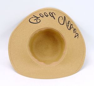 공장 가격 야외 남여 공용 플로피 모자 여성 해변 여름 태양 밀짚 넓은 챙 플로피 모자 - Product Image 6