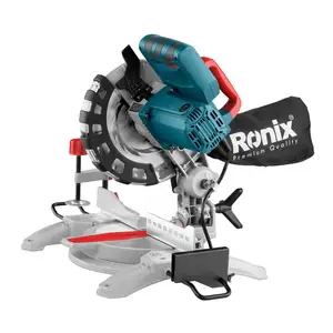 Ronix 5100 En stock 210Mm 1450W 5000RPM Scie à onglets coulissante à biseau unique pour le travail du bois