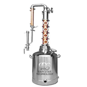 100L Micro moonshine still home alcohol copper distiller distillation equipment distillery for wine making