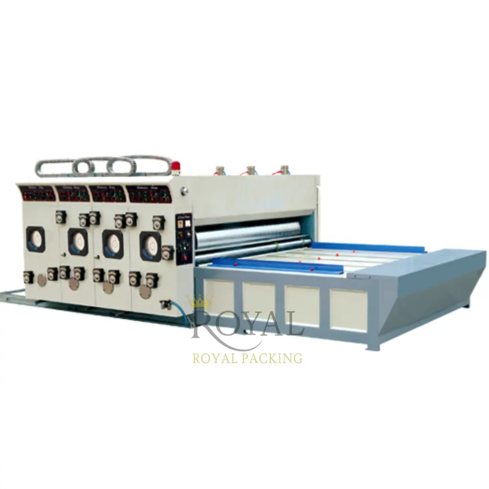 Rysy535 alimentador de corrente 3 cores máquina de impressão flexo para caixa de papelão com máquina de torção