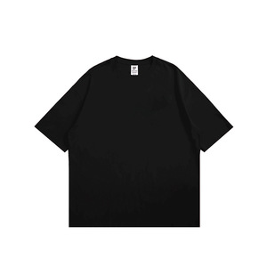 Camiseta de Manga Corta para Hombre, Estilo Hip-Hop de la Costa Oeste Americana, Color Sólido, Algodón Peinado, Verano 2026 - Product Image 2