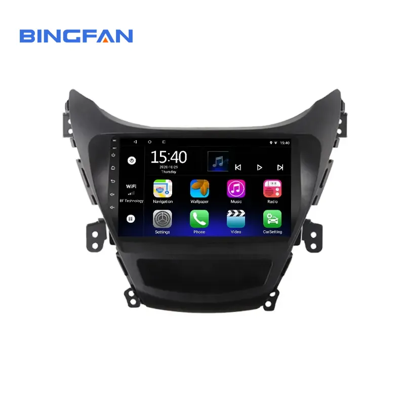 9 inch screen head unit for hyundai elantra 2012 2013 new Car DVD player Navigation Radio