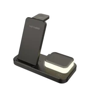 2022 Universele Custom 3in 1 Draadloze Oplader 3 In Een Voor Telefoon Mobiele Telefoon Voor Samsung Snelle Draadloze Mobiele Telefoon Oplader