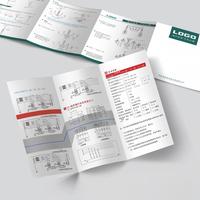 Impression offset de prospectus promotionnels personnalisés haute résolution, brochure pliée sur le profil de l'entreprise, catalogue de produits détaillé