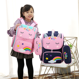 Vente chaude Enfants Trolley Cartables 2Pcs <span class=keywords><strong>Licorne</strong></span> Sac <span class=keywords><strong>À</strong></span> Dos Crayon Sacs Ensemble Grande Capacité Trolley Sac <span class=keywords><strong>À</strong></span> Dos Pour Les Filles - Product Image 2