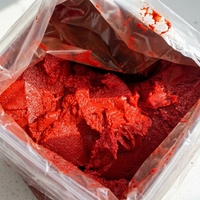 Pâte de Tomate Triple Concentrée Aseptique 36-38% Brix, Extraction à Froid, Fût en Vrac 220L