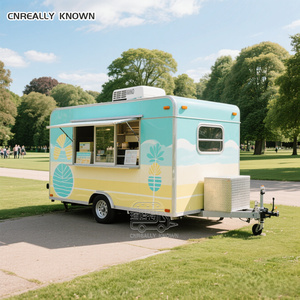 OEM <b>Top</b> Sale Towable Cooking Hot Dog Cart Trucks For Uk Food Truck with Full Kitchen - Product Image 1