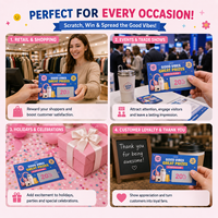 Cartes de visite personnalisées avec design gratuit, certifiées ISO9001, impression numérique, cartes promotionnelles à gratter, cartes de remerciement, données variables sécurisées