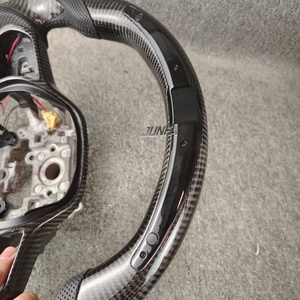 Pour Honda <span class=keywords><strong>Civic</strong></span> 11ème génération & Integra Volant perforé en carbone forgé avec affichage LED et matériau en cuir - Product Image 3