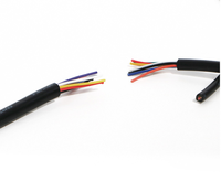 Cable de Cobre Estañado Multifilar Tipo 758 de 24 AWG, Resistente al Calor, Ignífugo, de PVC, para Uso Industrial, 300 V