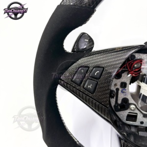 Volante de Fibra de Carbono para Automóvil con Luces LED y Palancas de Cambio para E60 E61 E62 E63 2005-2010 - Product Image 4