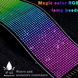 Panneau LED flexible transparent pour voiture, alimentation USB, affichage de messages LED pour la vitre arrière de la voiture - Product Image 1
