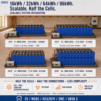 Batterie prismatique LiFePO4 628Ah MB56 680Ah 684Ah 640Ah 668 680 628 Ah 650Ah 620Ah 3.2V Cellule de batterie 660Ah Shenzhen Qishou/Basen