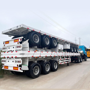 <span class=keywords><strong>Remorque</strong></span> plateau 3 essieux 50-80 tonnes 40 pieds, vente directe usine - Product Image 5