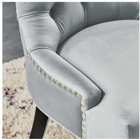 Juego de Mesa y Sillas de Comedor Modernas Escandinavas de Lujo, Hechas a Medida en Fábrica, con Patas de Madera Maciza y Tapicería de Terciopelo Resistente