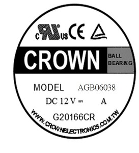 Ventilateur axial DC T1 pour humidificateur Crown 7010 MINI - Product Image 6