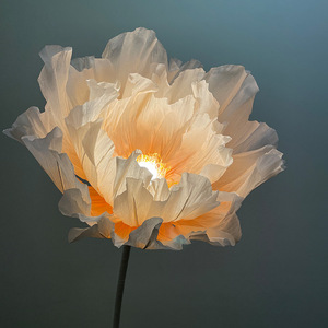 Creativo papel de organza de seda independiente de algodón lechoso se puede personalizar apertura y cierre automático de flores para la decoración de la boda - Product Image 3