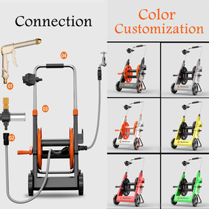 <b>Foldable</b> Outdoor Reel <b>Cart</b> for Outside Portable with Wheels - Product Image 3