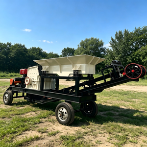 Vente directe usine – Roulement de moteur pour concasseur à marteaux mobile RongDing, pour l'extraction de roches, le traitement intensif des carrières de pierres, 20-200 t/h - Product Image 1