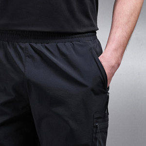 Short de sport d'été en polyester spandex solide pour hommes, séchage rapide, <span class=keywords><strong>jogging</strong></span> extérieur, poches multiples, confortable et pratique - Product Image 5