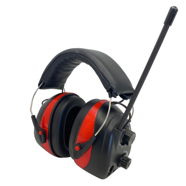 HQ Electronic Headphones Earmuffs FM Radio Adjustable Handband 27dB Noise Reduction Foldable Intrinsically Safe for Hunting