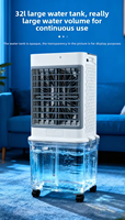Refroidisseur d'air évaporatif électrique à double commande mécanique 3 vitesses OEM 32L pour la climatisation quotidienne domestique