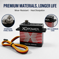 Servo Digital sin Escobillas de 20KG de Alto Torque XQ POWER con Engranajes de Acero Inoxidable, Resistente al Agua, para Robot Humanoide, Venta al Por Mayor OEM 8.4V