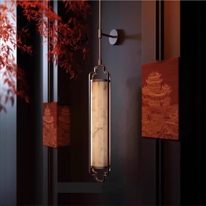 Chinese Style Long Wall Lamp Led E27 Switch Control For Villa Hotel Restaurant <b>Corridor</b> <b>Lighting</b> - Product Image 1