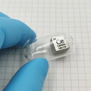Cer-Metall würfel, Cer-Element-Probe, Cer 10mm Würfel 99,9% reines Cer