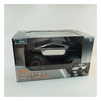 Camion monstre RC 2,4G 1:12, style cyberpunk, jouet télécommandé tout-terrain, camion argenté avec lumières et sons pour enfants