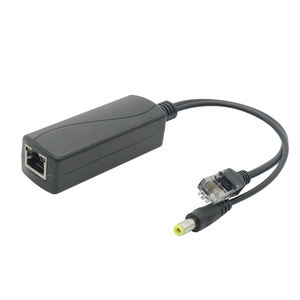 Injecteur POE passif OEM <span class=keywords><strong>RJ45</strong></span> Power Over Ethernet câble femelle vers RJ12 + DC 5525 - Product Image 1