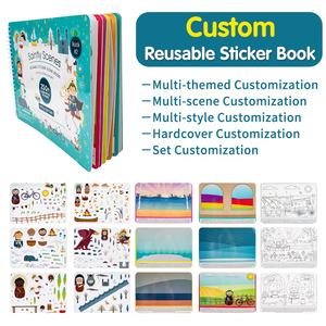 Aangepaste Herbruikbare Sticker Boeken Voor Kinderen Statische Film Sticker Boeken Waterdicht Drukke Activiteit Stickers Boeken Voor Meisjes Jongens - Product Image 2