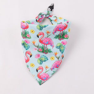 Bandana pour chien en polyester personnalisable avec logo OEM, doux, sublimation simple face, en tissu maillé vierge, avec étiquette de marque - Product Image 3