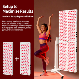 جهاز REDSKY 4 في <span class=keywords><strong>1</strong></span> للعلاج بالضوء الأحمر للجسم بالكامل مع لوحة LED للعلاج بالأشعة تحت الحمراء القريبة وحوامل أفقية - Product Image 3