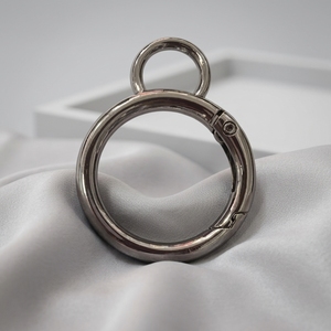 Luxurious 20mm Fashionable Spring <strong>Carabiner</strong> Keychain O Ring Hook <strong>Clip</strong> for Leather Bag Handbag Hardware - Product Image 1