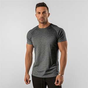 Camiseta de cuello grueso pesado <span class=keywords><strong>2023</strong></span>, camiseta en blanco personalizada con cuello simulado para hombre - Product Image 3