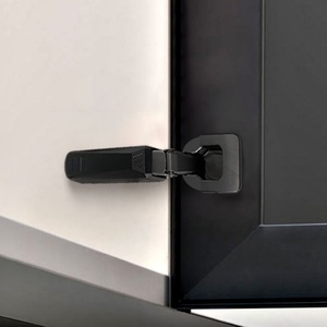 Bisagra de Acero de 2 Vías para Puerta de Armario con Cierre Suave, Color Negro Metálico, Amortiguación Lineal, Ajuste 3D, Oculta, para Muebles, Escuelas y Hospitales - Product Image 4