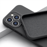 Coque de protection intégrale en silicone liquide anti-traces de doigts, finition mate, style Ins, pour iPhone 18/17 Pro Max, avec design encastré