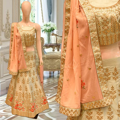 bridal gold wedding dupatta