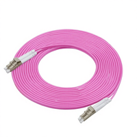 DIMAN LC-LC 1M LSZH -09 OM4 100/40/10Gb Kabel Patch Serat Optik SFP Transceiver 50/125m untuk Jaringan/Data Perusahaan