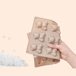 <span class=keywords><strong>Stampo</strong></span> in Silicone a Forma di Orso con 8/12 Cavità per Mousse, Cioccolato, Pudding e Dessert da Tè Pomeridiano - Product Image 5