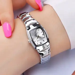 Hot sale Women's Watch Alloy Quartz Ladies Rose Gold Wrist Watch Waterproof 3ATM Tungsten steel color