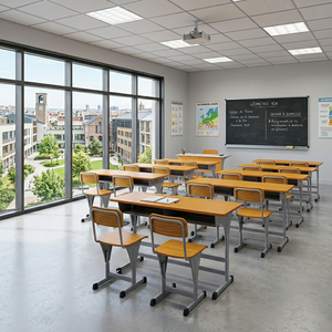 Modern Design Adjustable Height Metal School <b>Study</b> <b>Desk</b> and Chair SONGYE Brand 1 Year Warranty FT-0702 <b>Study</b> <b>Desk</b> and Chair Set - Product Image 2